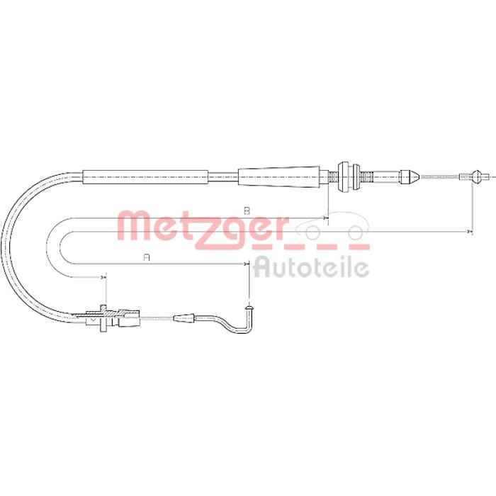 Metzger 11.0637 Gaszug