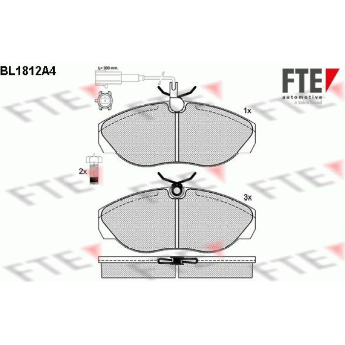 FTE 9010388 Bremsbelagsatz, Scheibenbremse FTE 9010388 Bremsbelagsatz, Scheibenbremse