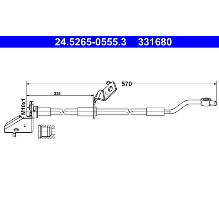 ATE 24.5265-0555.3 Bremsschlauch