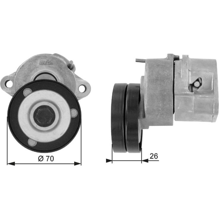 Gates T38213 Spannrolle, Keilrippenriemen DriveAlign™ Gates T38213 Spannrolle, Keilrippenriemen DriveAlign™