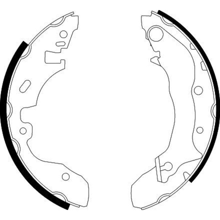 Hella 8DB 355 002-091 Bremsbackensatz Hella 8DB 355 002-091 Bremsbackensatz