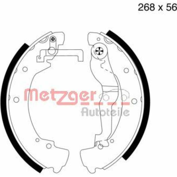 Metzger MG 548 Bremsbackensatz Metzger MG 548 Bremsbackensatz