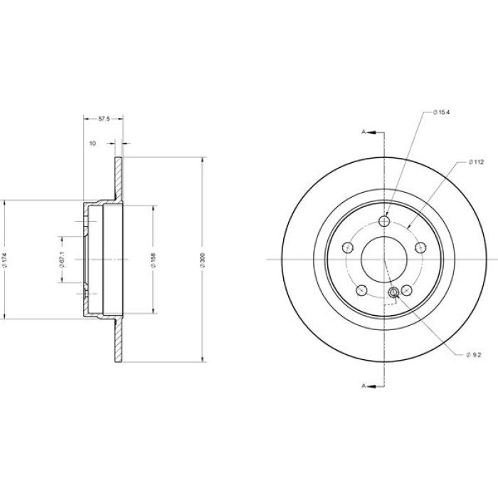 Metzger 6110209 Bremsscheibe