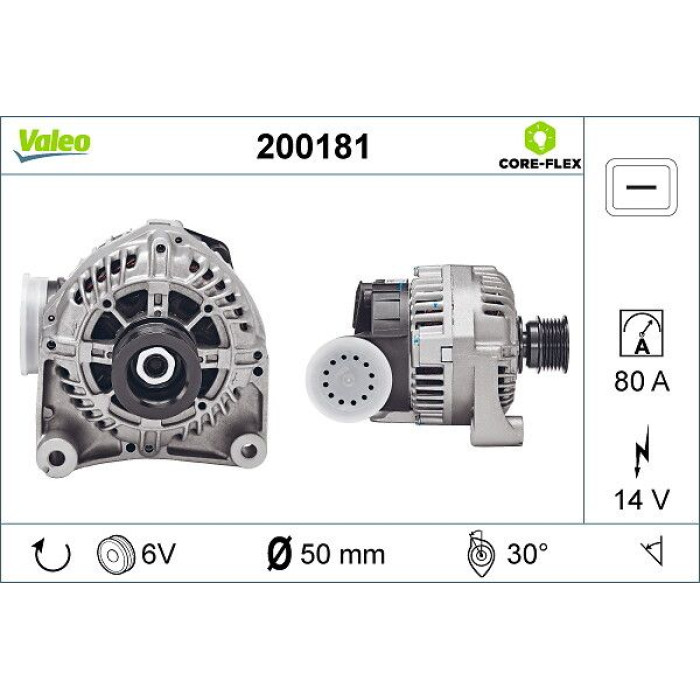 Valeo 200181 Generator CORE-FLEX