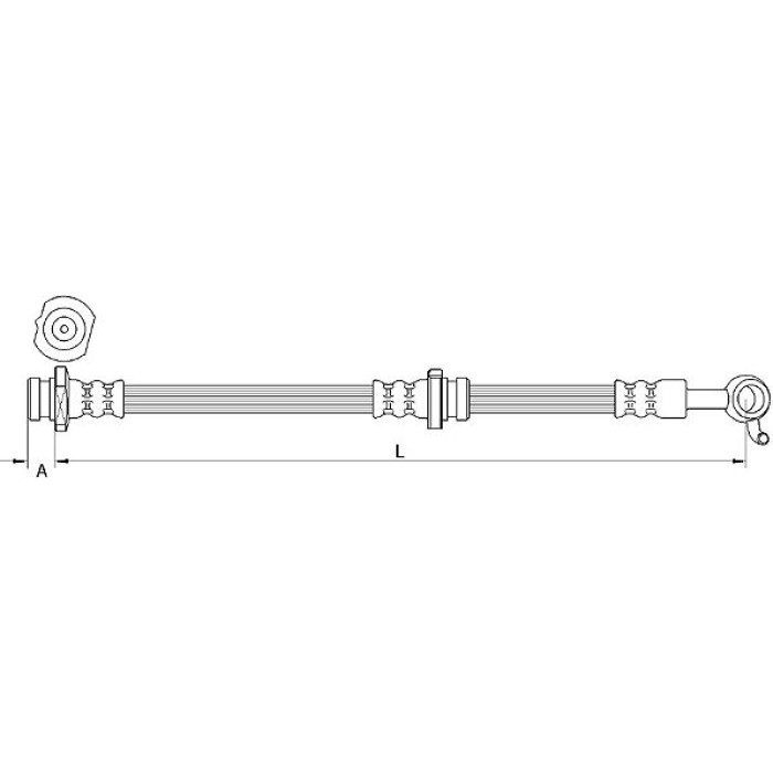 Metzger 4111252 Bremsschlauch Metzger 4111252 Bremsschlauch