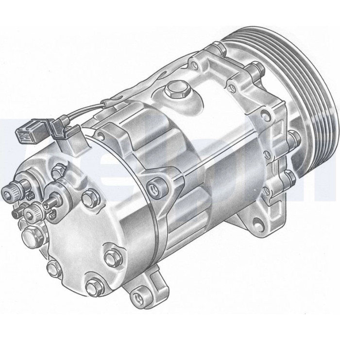 Delphi TSP0155060 Kompressor, Klimaanlage Delphi TSP0155060 Kompressor, Klimaanlage