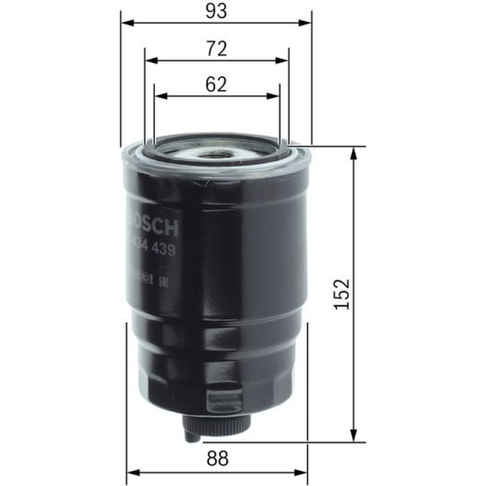 BOSCH 1 457 434 439 Kraftstofffilter BOSCH 1 457 434 439 Kraftstofffilter