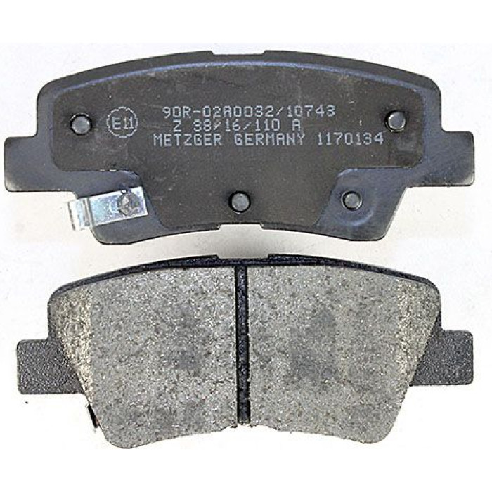 Metzger 1170134 Bremsbelagsatz, Scheibenbremse