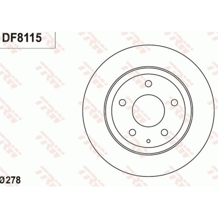 TRW DF8115 Bremsscheibe