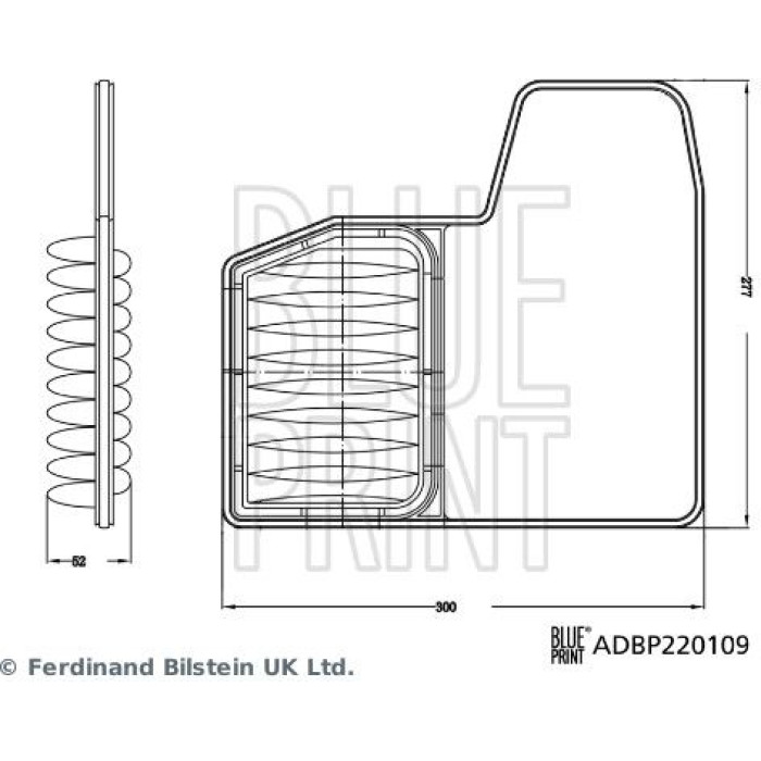 Blue Print ADBP220109 Luftfilter
