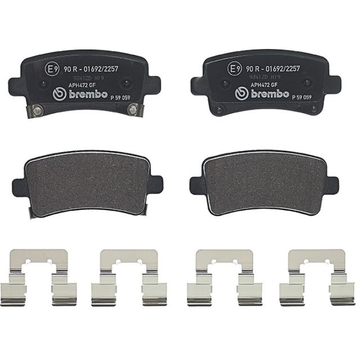 Brembo P 59 059 Bremsbelagsatz, Scheibenbremse PRIME LINE Brembo P 59 059 Bremsbelagsatz, Scheibenbremse PRIME LINE