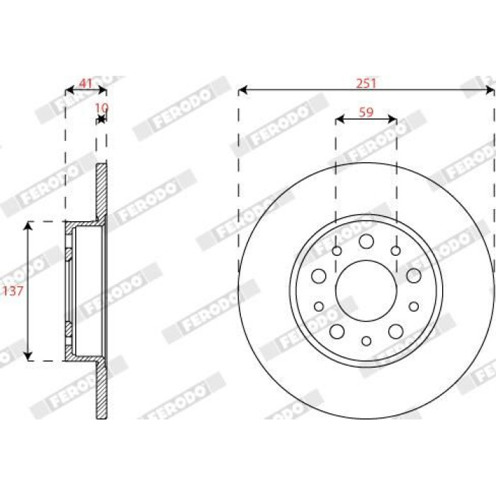 Ferodo DDF2777C Bremsscheibe PREMIER Ferodo DDF2777C Bremsscheibe PREMIER