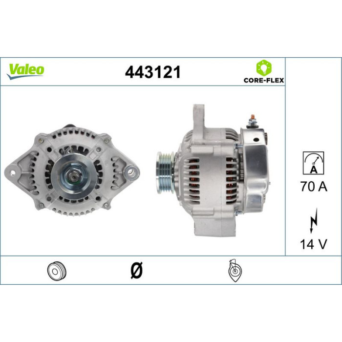 Valeo 443121 Generator CORE-FLEX Valeo 443121 Generator CORE-FLEX