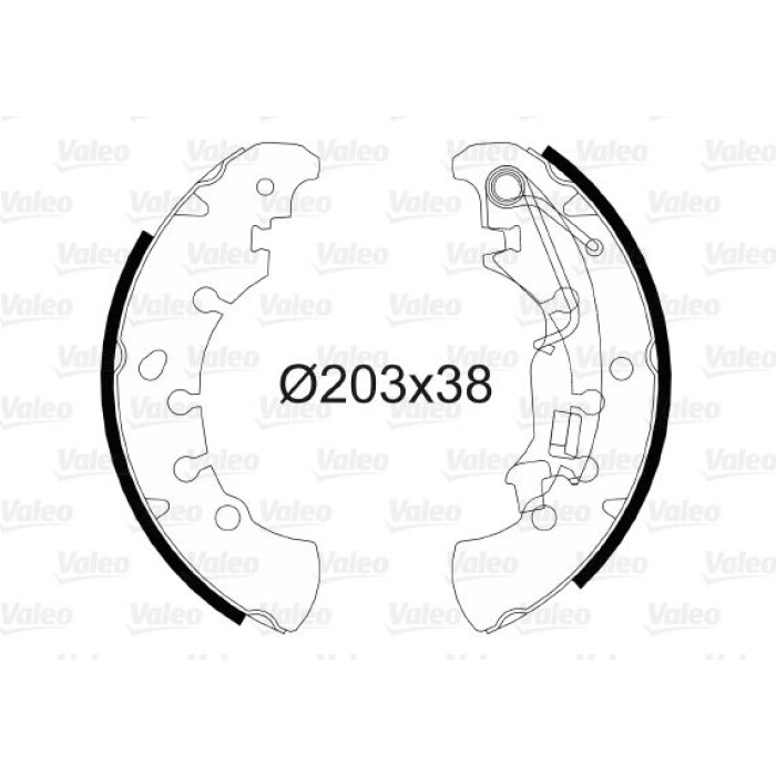Valeo 564083 Bremsbackensatz Valeo 564083 Bremsbackensatz