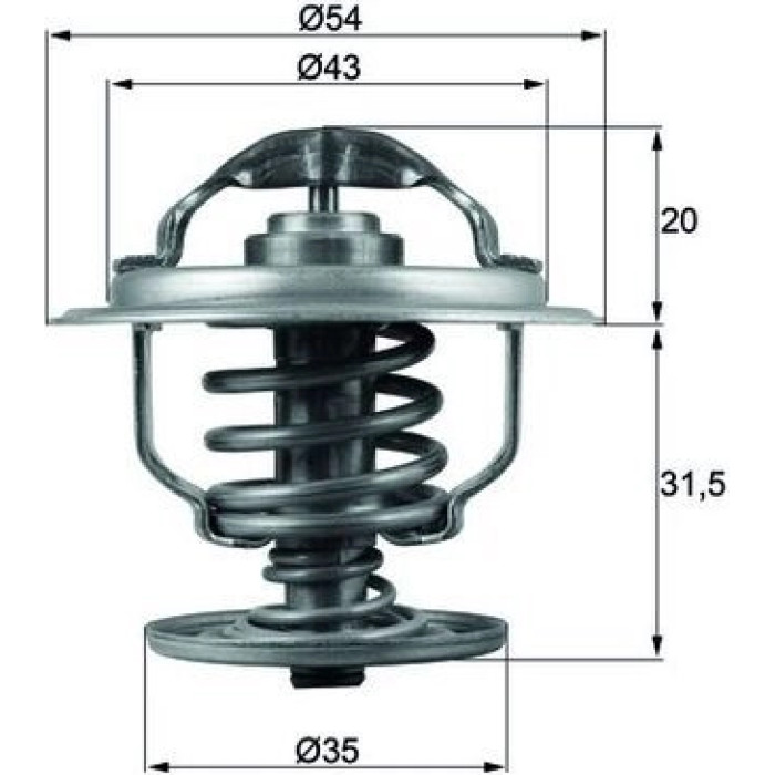 Mahle TX 109 87D Thermostat, Kühlmittel BEHR Mahle TX 109 87D Thermostat, Kühlmittel BEHR