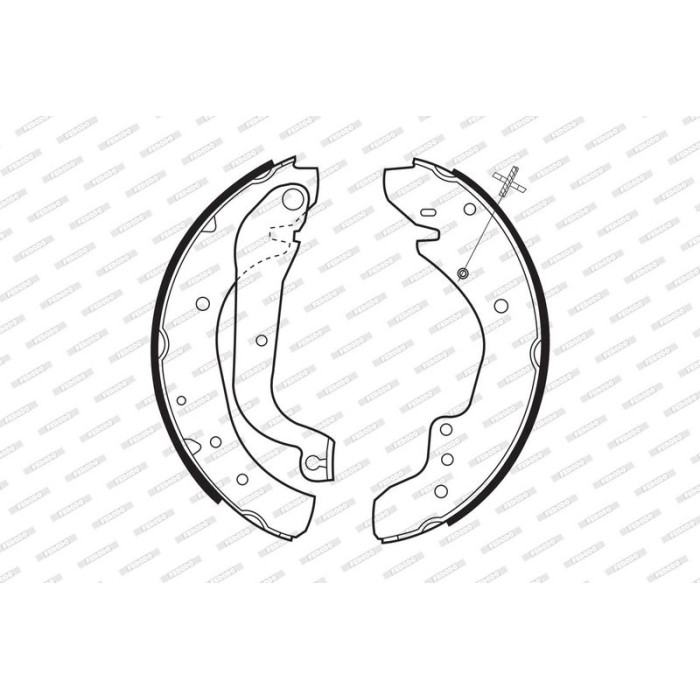 Ferodo FSB533 Bremsbackensatz PREMIER Ferodo FSB533 Bremsbackensatz PREMIER