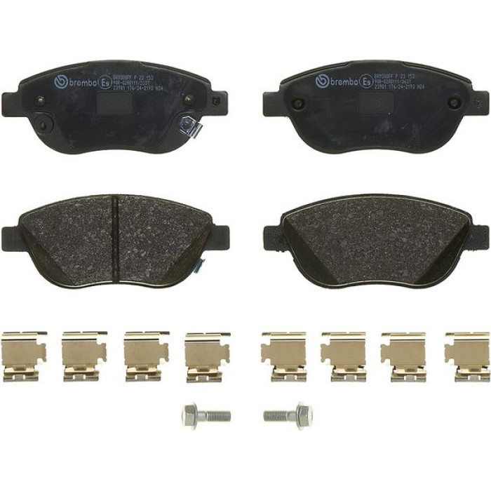Brembo P 23 153 Bremsbelagsatz, Scheibenbremse PRIME LINE Brembo P 23 153 Bremsbelagsatz, Scheibenbremse PRIME LINE
