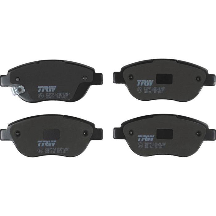 TRW GDB1701 Bremsbelagsatz, Scheibenbremse COTEC TRW GDB1701 Bremsbelagsatz, Scheibenbremse COTEC