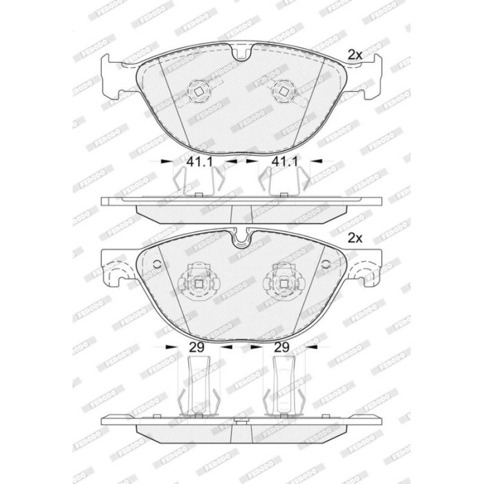 Ferodo FDB5270 Bremsbelagsatz, Scheibenbremse PREMIER ECO FRICTION Ferodo FDB5270 Bremsbelagsatz, Scheibenbremse PREMIER ECO FRICTION