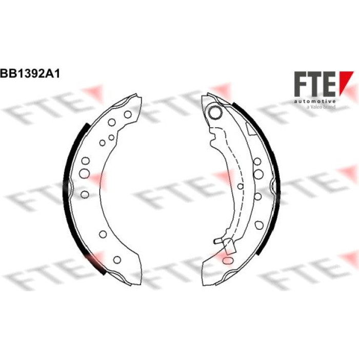 FTE 9100130 Bremsbackensatz FTE 9100130 Bremsbackensatz