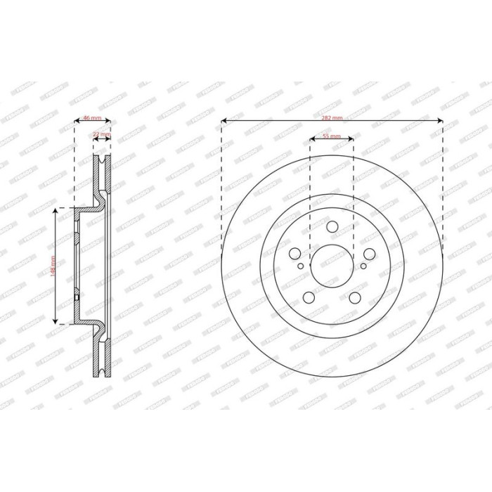 Ferodo DDF3094C Bremsscheibe PREMIER