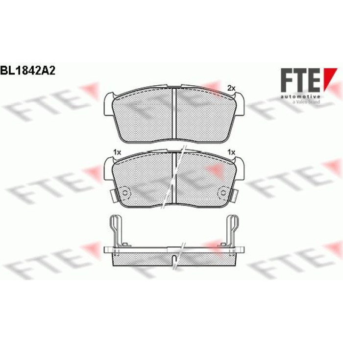 FTE 9010420 Bremsbelagsatz, Scheibenbremse