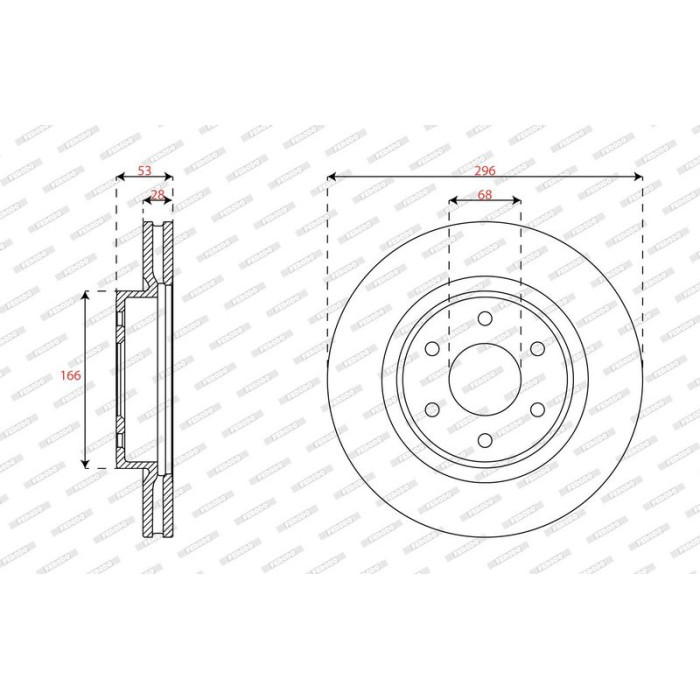 Ferodo DDF3061C Bremsscheibe PREMIER