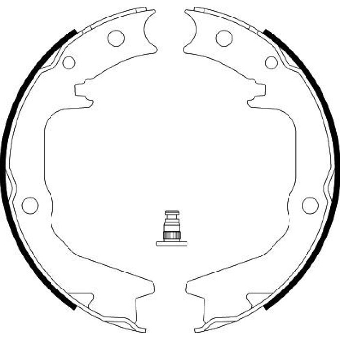 Hella 8DA 355 050-631 Bremsbackensatz, Feststellbremse Hella 8DA 355 050-631 Bremsbackensatz, Feststellbremse