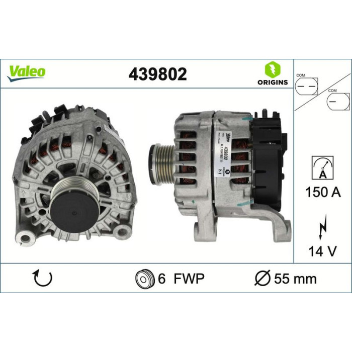 Valeo 439802 Generator ORIGINS - NEW O.E. TECHNOLOGIE Valeo 439802 Generator ORIGINS - NEW O.E. TECHNOLOGIE