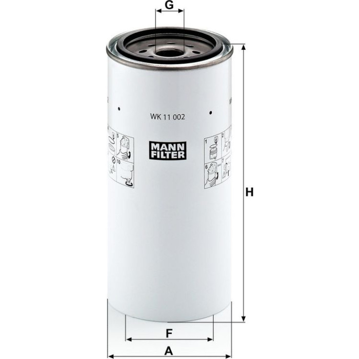 Mann-Filter WK 11 002 X Kraftstofffilter Mann-Filter WK 11 002 X Kraftstofffilter
