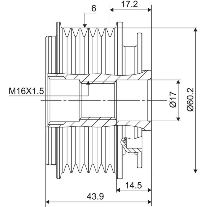 Valeo 588117 Generatorfreilauf NEW SPARE PART Valeo 588117 Generatorfreilauf NEW SPARE PART