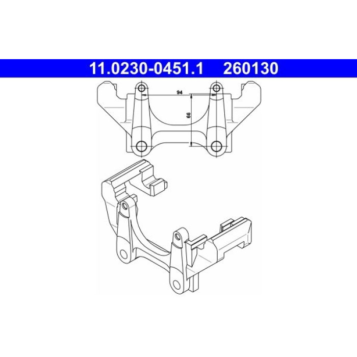 ATE 11.0230-0451.1 Halter, Bremssattel ATE 11.0230-0451.1 Halter, Bremssattel