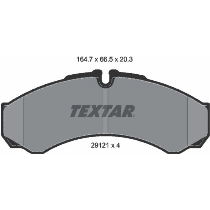 Textar 2912112 Bremsbelagsatz, Scheibenbremse Q+