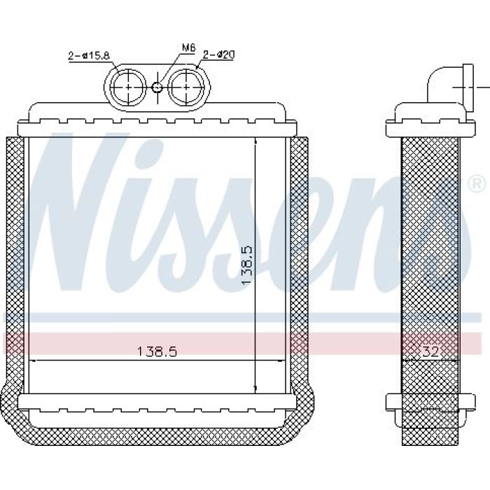Nissens 73751 Wärmetauscher, Innenraumheizung Nissens 73751 Wärmetauscher, Innenraumheizung