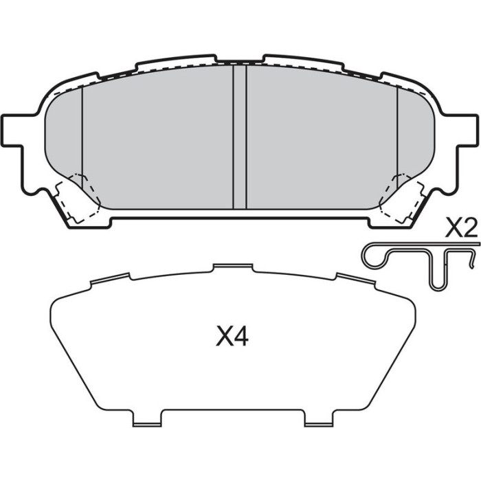 Valeo 598875 Bremsbelagsatz, Scheibenbremse Valeo 598875 Bremsbelagsatz, Scheibenbremse