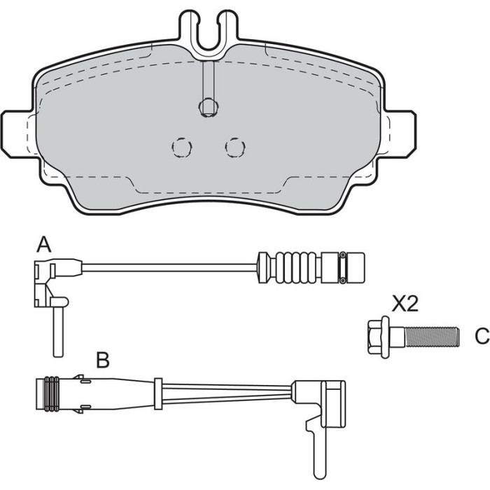 Valeo 598549 Bremsbelagsatz, Scheibenbremse