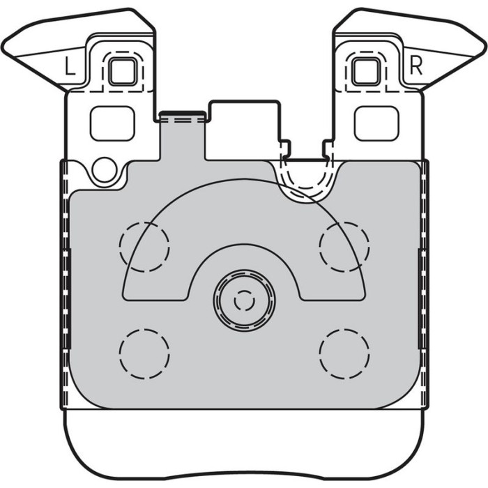 Valeo 601418 Bremsbelagsatz, Scheibenbremse