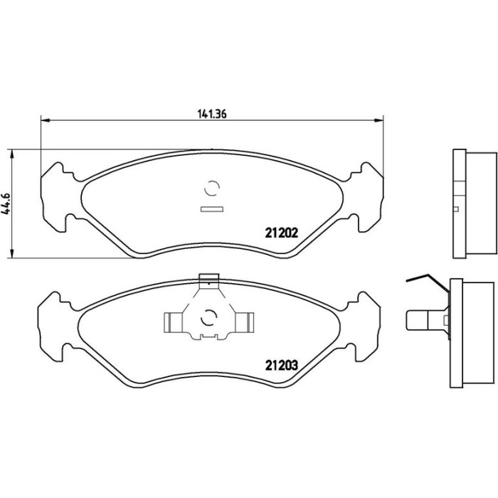 Brembo P 24 028 Bremsbelagsatz, Scheibenbremse PRIME LINE Brembo P 24 028 Bremsbelagsatz, Scheibenbremse PRIME LINE