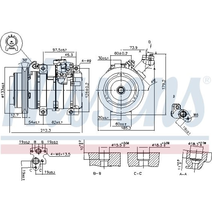 Nissens 89312 Kompressor, Klimaanlage FIRST FIT Nissens 89312 Kompressor, Klimaanlage FIRST FIT