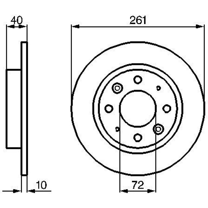 BOSCH 0 986 479 018 Bremsscheibe