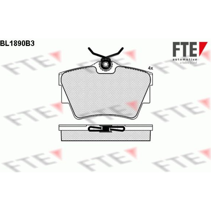 FTE 9010475 Bremsbelagsatz, Scheibenbremse FTE 9010475 Bremsbelagsatz, Scheibenbremse