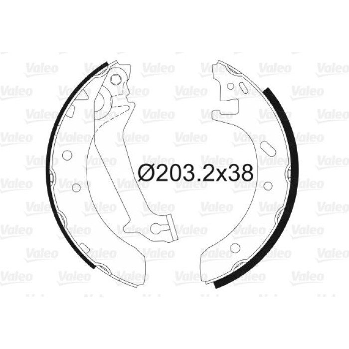 Valeo 562580 Bremsbackensatz Valeo 562580 Bremsbackensatz