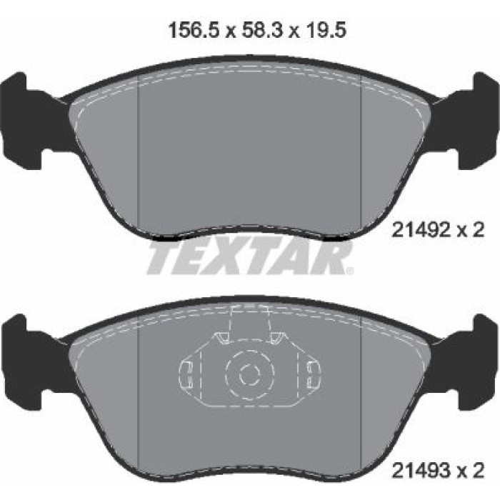 Textar 2149201 Bremsbelagsatz, Scheibenbremse Q+ Textar 2149201 Bremsbelagsatz, Scheibenbremse Q+
