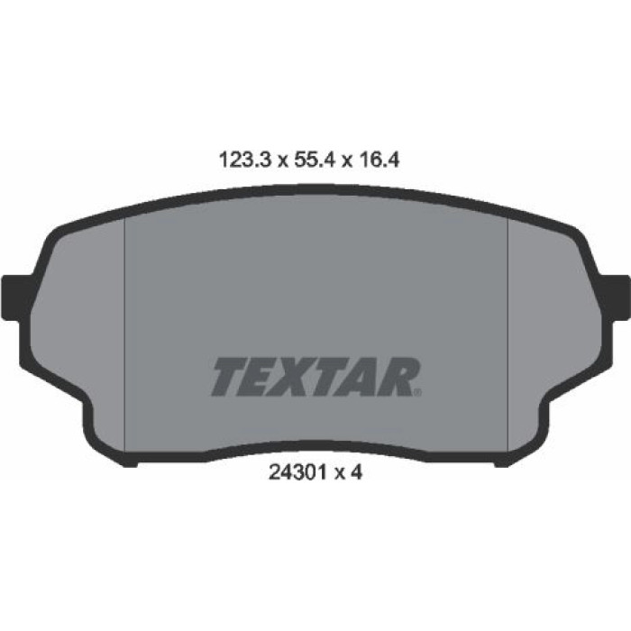 Textar 2430101 Bremsbelagsatz, Scheibenbremse