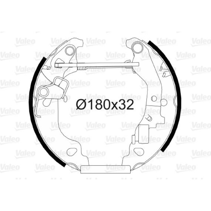 Valeo 554811 Bremsbackensatz Valeo 554811 Bremsbackensatz