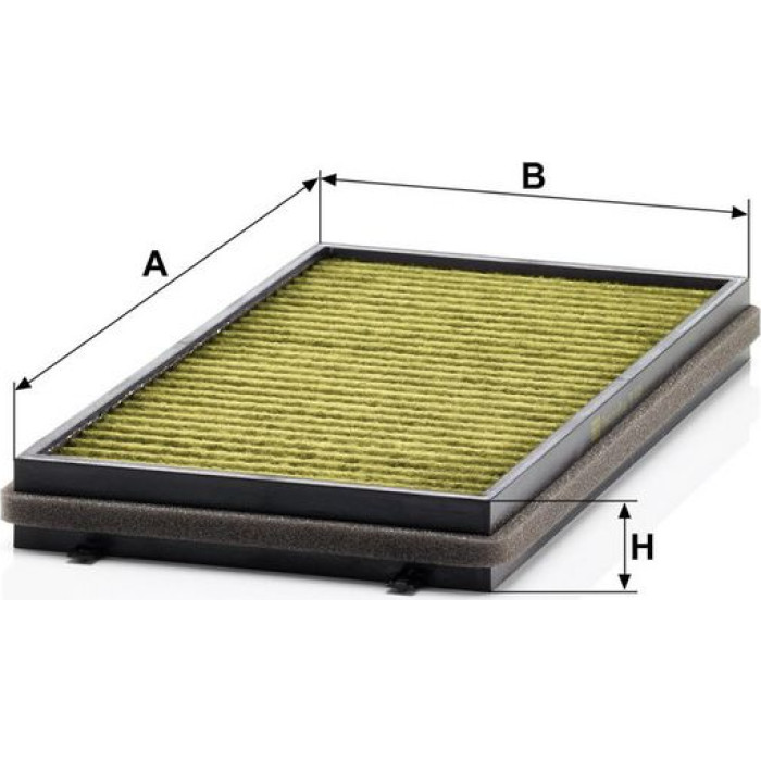 MANN-FILTER FP 3124-2 Innenraumfilter FreciousPlus Aktivkohlefilter mit Polyphenol, antibakteriell, Feinstaubfilter (PM 2.5)