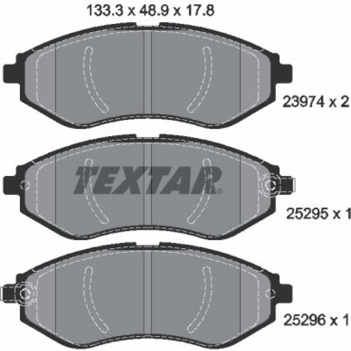 Textar 2397406 Bremsbelagsatz, Scheibenbremse Q+ Textar 2397406 Bremsbelagsatz, Scheibenbremse Q+