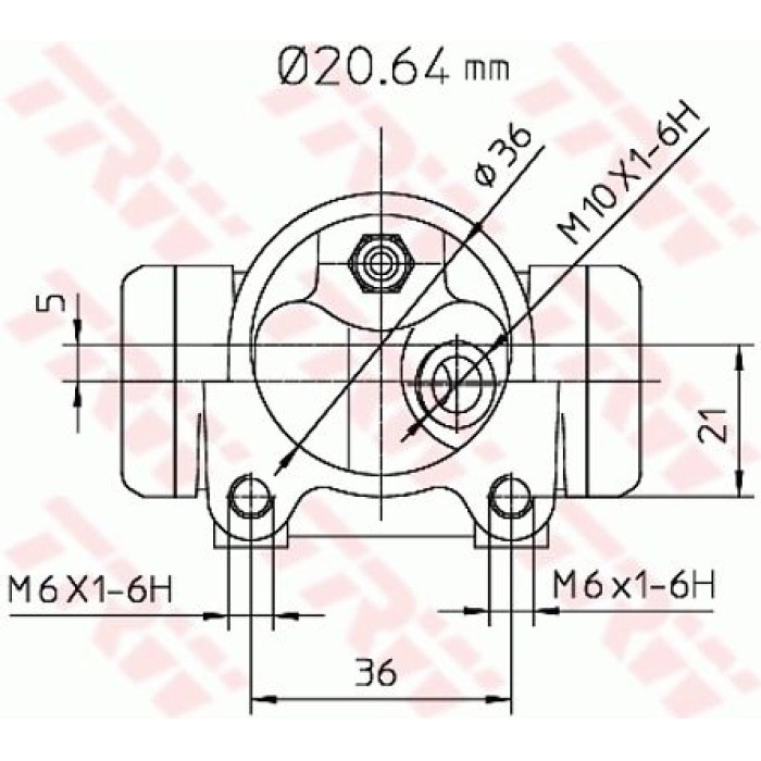 TRW BWF283 Radbremszylinder TRW BWF283 Radbremszylinder