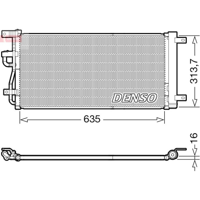 Denso DCN15007 Kondensator, Klimaanlage Denso DCN15007 Kondensator, Klimaanlage
