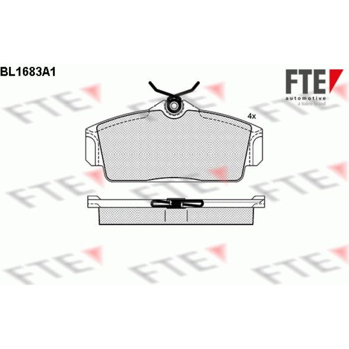 FTE 9010293 Bremsbelagsatz, Scheibenbremse FTE 9010293 Bremsbelagsatz, Scheibenbremse